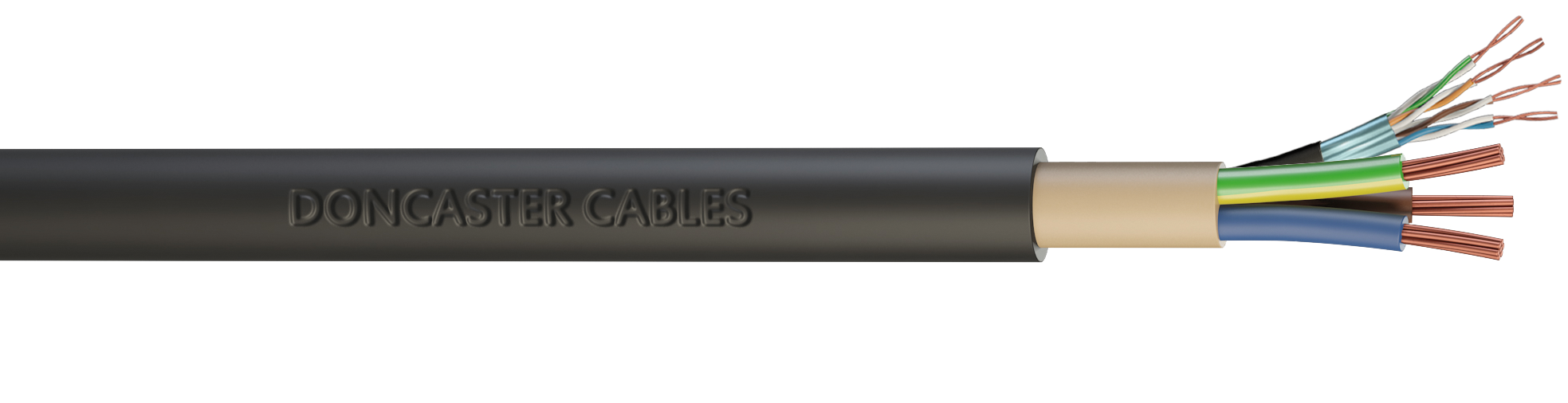 EV-ULTRA 3 CORE 4.0 SQMM    POWER + CAT5  CABLE    